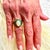 Metal Natural Opal Tsavorite Ring 14k Gold 5.66 TCW Certified, Size 6.5 For Sale - Image 7 of 10