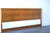 Drexel Mid-Century Modern Headboard in Burl Wood, Solid Oak, and Brass Vintage Drexel Headboard in solid oak featuring a...
