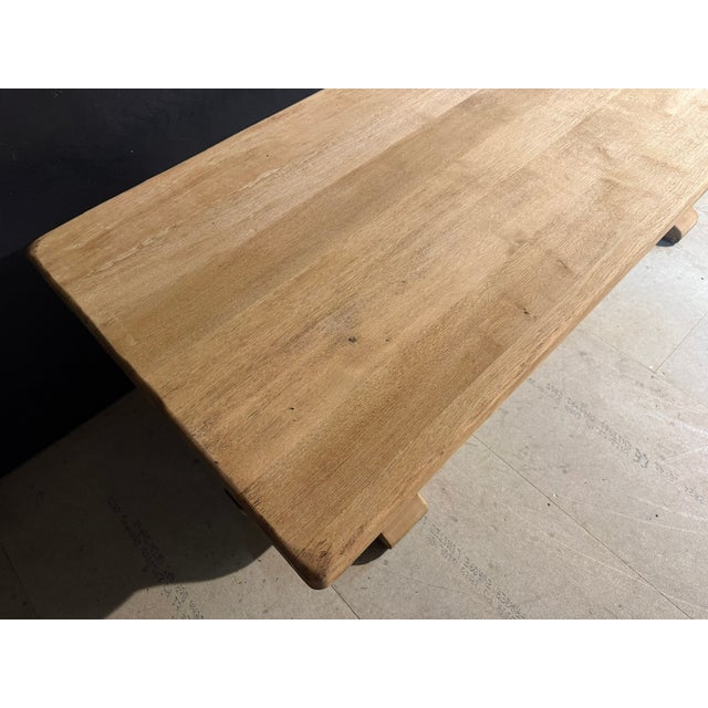 Wood Large Extendable Farmhouse Dining Table in Oak, 1920 For Sale - Image 7 of 18