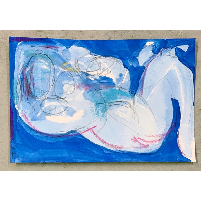 Drawing from the model - contour gesture drawing of the beauty of a woman. Wax relief on paper. With this series I have...