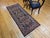Vintage Persian Kerman Rug, Hand-Knotted Wool, All-Over Floral Garden Pattern, Navy & Ivory, 3x7 For Sale - Image 4 of 16