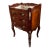 Vintage French Louis XV Style Inlaid Three-Drawer Petite Commode Nightstand For Sale