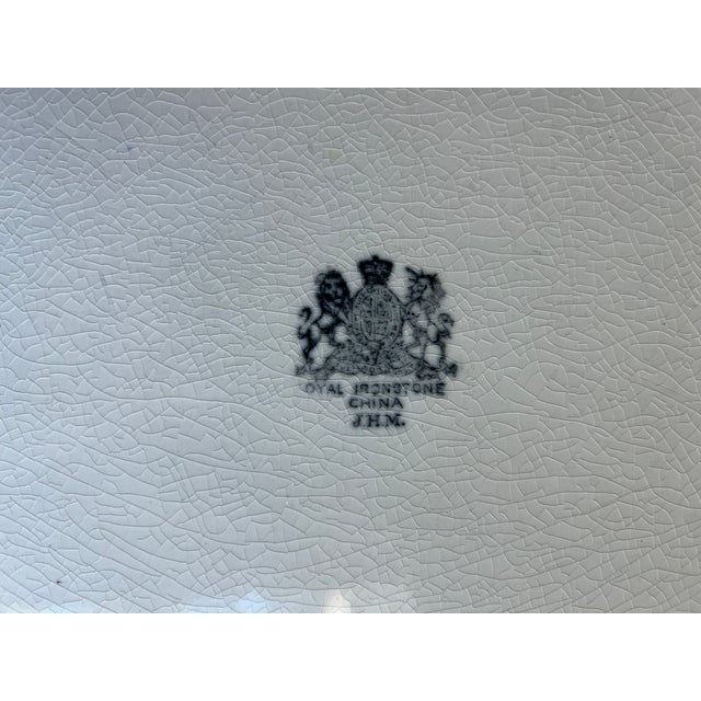 Ivory Vintage Oval Ironstone Platters For Sale - Image 8 of 8