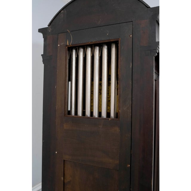 Breitinger & Sons Column Side Mahogany Grandfather Clock For Sale - Image 17 of 18