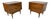 Mid-Century Modern Walnut Nightstands - Set of 2 For Sale
