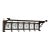19th Century Dutch Wrought Iron Coat Rack With Delft Tiles For Sale