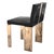"Bianca" Chair With Bronze and Stainless Steel, Hand Crafted For Sale In Los Angeles - Image 6 of 8