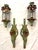 Vintage Italian Venetian Style Painted Tole Wall Sconce Candle Lanterns- A Pair For Sale - Image 9 of 18