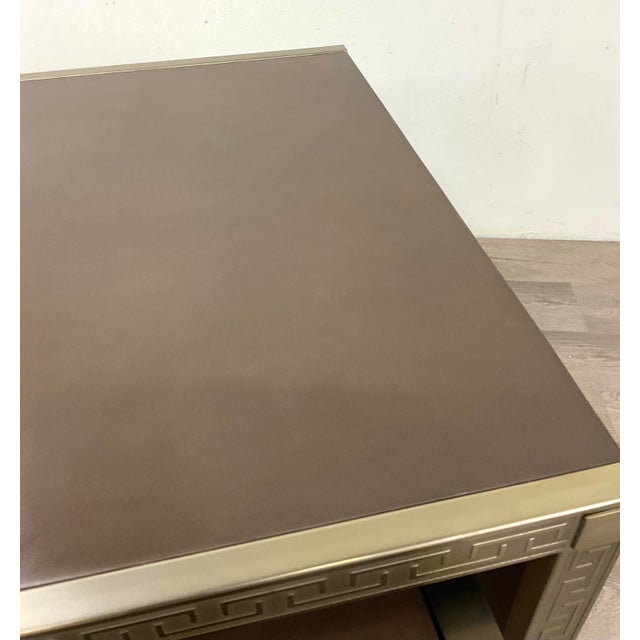 Jonathan Charles Modern Greek Key Barcelona Nesting Tables Set of 2 For Sale In Atlanta - Image 6 of 8