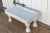 Floral Handcarved Marble Trough Coffee Table For Sale - Image 10 of 13