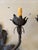 1990s 2 Light Iron Leaf Motif Sconce For Sale In Atlanta - Image 6 of 8