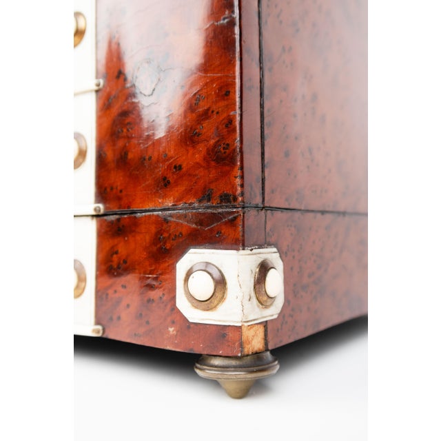 19th Century French Ormolu Mounted Burr Ash Tantalus For Sale - Image 12 of 13