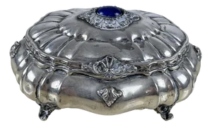 Silver Jewelry Box, Italy, 1960s