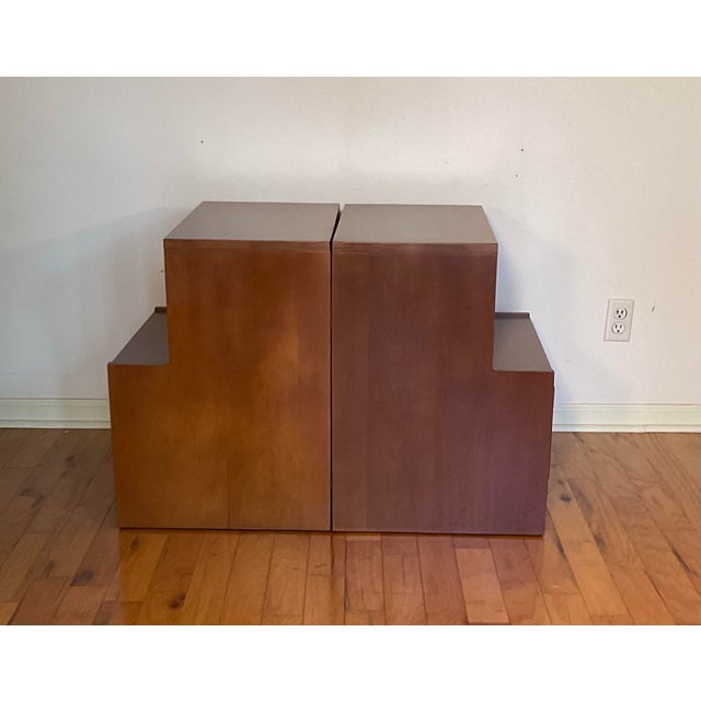 Conant Ball Pair of Vintage Mid Century Modern Nightstands Russell Wright Conant Ball For Sale - Image 4 of 12