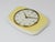 Mid-Century Modern Pastel Yellow Midcentury Wall Clock in the style of Max Bill from Junghans, Germany, 1950s For Sale - Image 3 of 12
