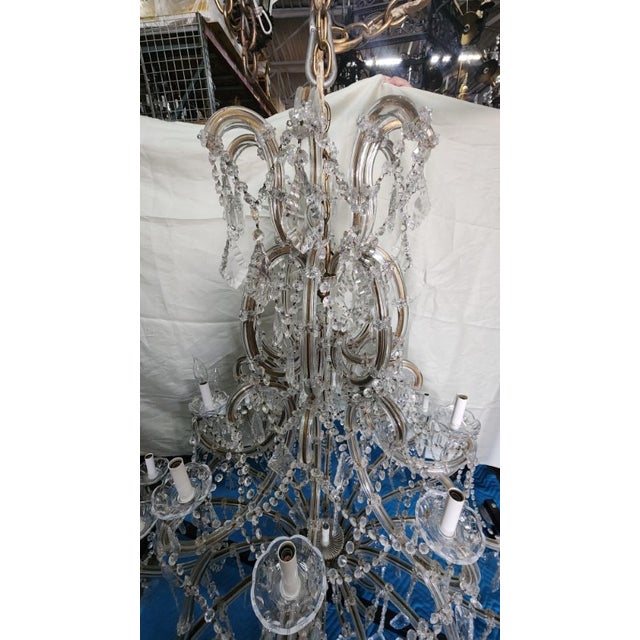 Early 20th Century Early 20th Century Large Scale Italian Beaded Chandelier For Sale - Image 5 of 8