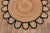 Not Yet Made - Made To Order Black Round Jute Scallop Rug - 4'x4' For Sale - Image 5 of 7