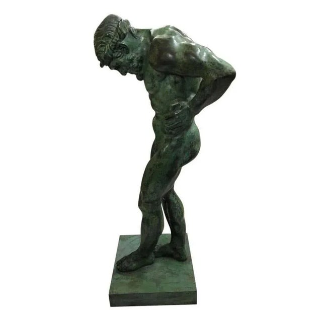 Large Bronze Statue of Atlas, 20th Century For Sale - Image 6 of 10