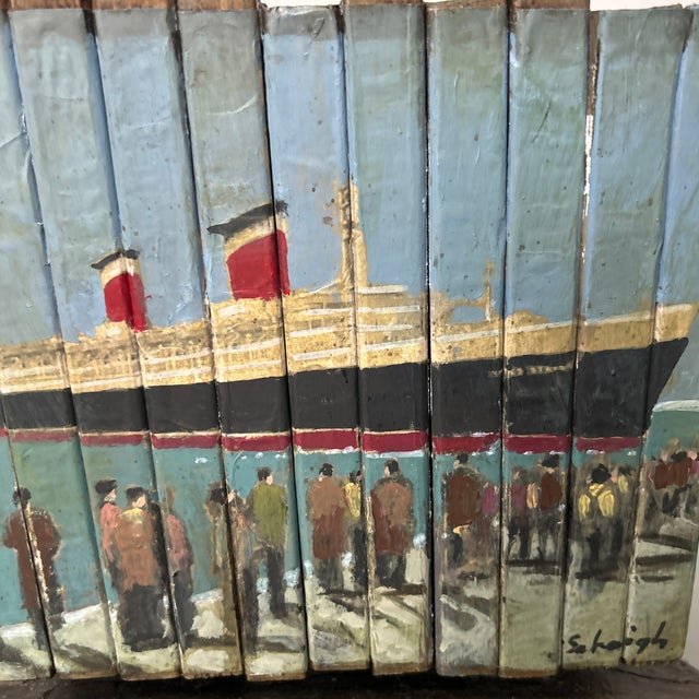 Wood Contemporary Original Painting / Statue by Stephen Heigh “Uss United States” For Sale - Image 7 of 7