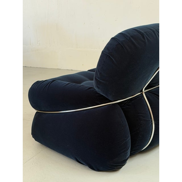 1970s 1970s Attributed to Adriano Piazzesi Okay Sofa for Mobili Tre D For Sale - Image 5 of 6