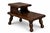 Late 20th Century Late 20th Century Rustic Primitive Two-Tier End Tables — Pair — Refinished in Old Chapel Satin Walnut For Sale - Image 5 of 7