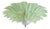 Venetian Leaves Flush Mount in Green Murano Glass by Simoeng For Sale