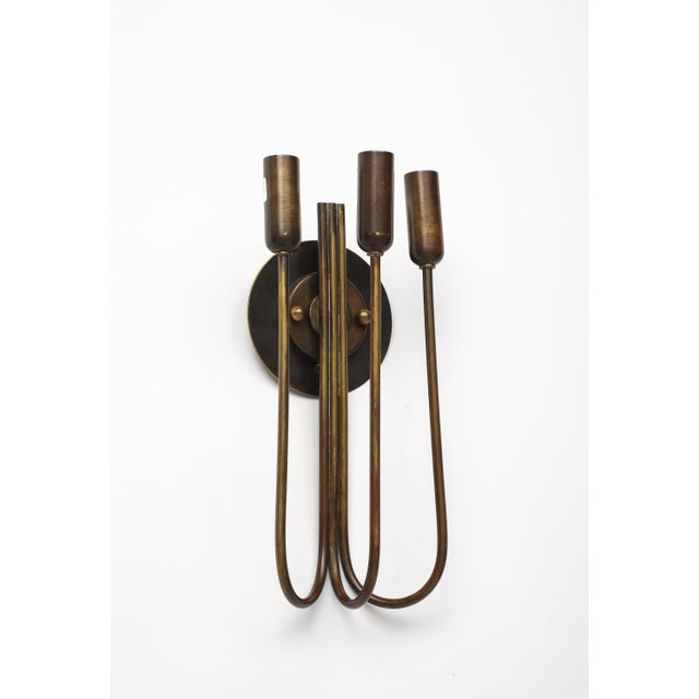 1940s 1940s Italian Brass Wall Light For Sale - Image 5 of 16