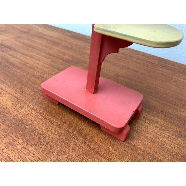 Pink Mid-Century Wooden Plant Stand, 1960s For Sale - Image 8 of 18