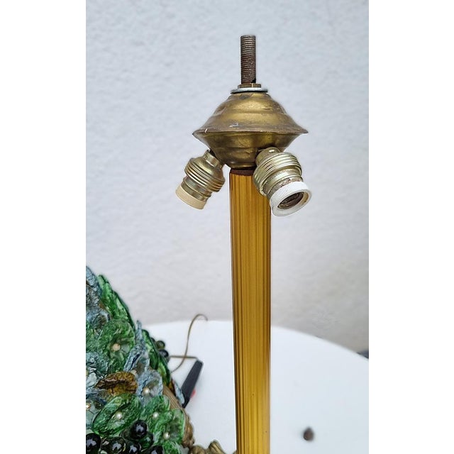 Vintage Italian Table Lamp in Murano Glass, 1975 For Sale - Image 4 of 13