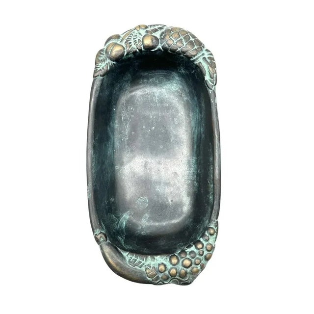 Antique Patinated Bronze Bowl For Sale - Image 6 of 10