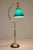 Vintage Faries Industrial Machine Age Brass 'C' Table Emeralite Shade Lamp 1910's Oc White Era Original Pristine Condition For Sale In Los Angeles - Image 6 of 13