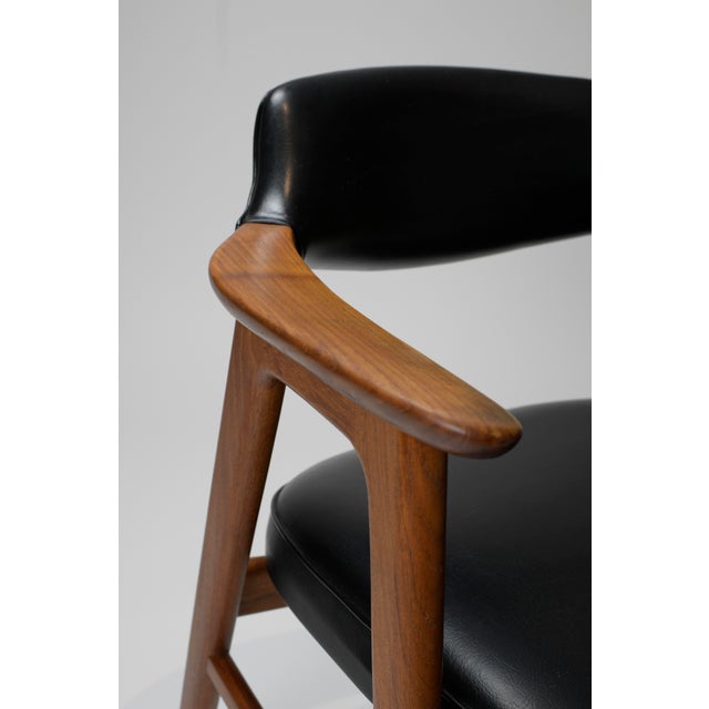 Wood Rare Model 42 Arm Chair by Erik Kirkegaard for Høng Stolefabrik, Denmark, 1950's For Sale - Image 7 of 11