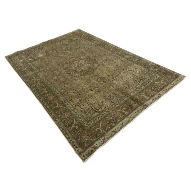Vintage Hand-Knotted Middle Eastern Rug with Traditional Ornaments For Sale - Image 3 of 6
