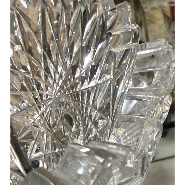 Monumental American Brilliant Period Exhibition Cut Glass Trumpet Vase, Hawkes For Sale - Image 4 of 18