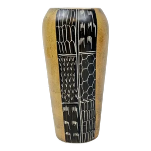 Vintage African Hand Carved Soap Stone Vase