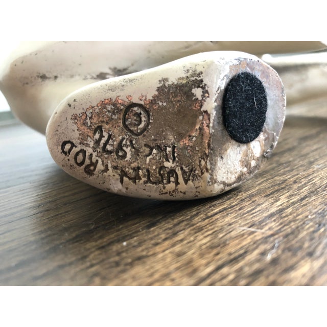 Modern White Polar Bear Sculpture by Austin Rod - Modern Sculpture for Bookcase or Sideboard - Table Top Decor For Sale - Image 3 of 4