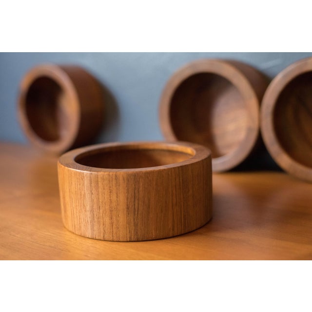 Vintage Danish Teak Salad Bowl Serving Set by Jens H. Quistgaard for Dansk For Sale - Image 12 of 15