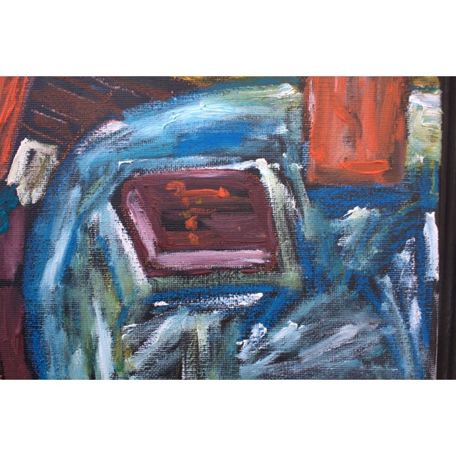 Early 21st Century Natalia Vypritskaia, Nude by the Mustard-Colored Sofa, Oil on Canvas For Sale - Image 5 of 9