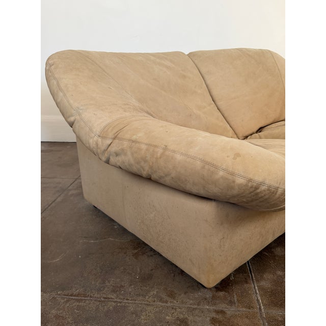 Vintage 1970’s Leolux Leather Loveseat Sofa For Sale - Image 17 of 18
