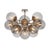 Glass Regina Andrew Shine Globe Flush Mount, Polished Nickel with Smoke Glass For Sale - Image 7 of 7