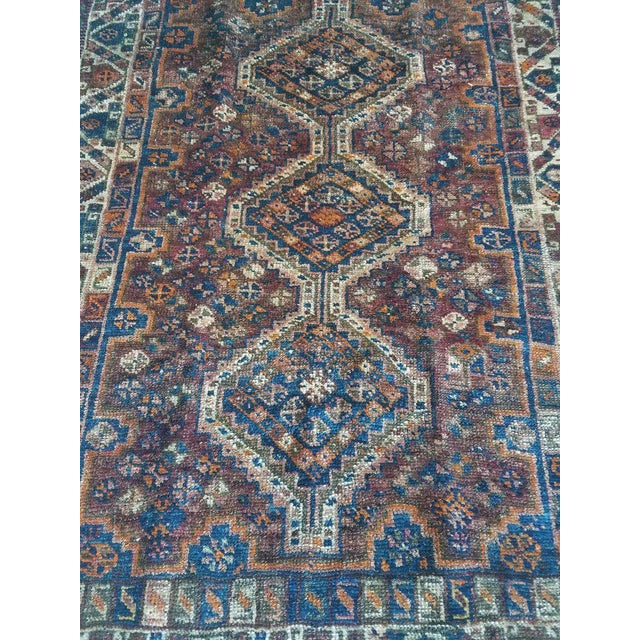 2010s Modern Oriental Tribal Area Sar 4 Rug- 3′7″ × 5′ For Sale - Image 5 of 7