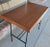Luther Conover Vintage 1950s Walnut and Architectural Rod Iron Writing Desk Styled After Luther Conover For Sale - Image 4 of 13