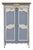 Norman Bluish-Grey Wardrobe with Carved Decoration, 1810 For Sale