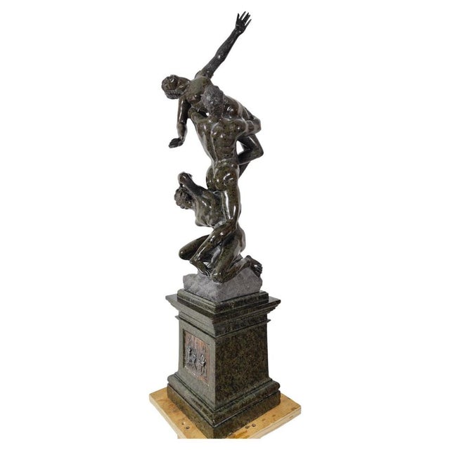 Abduction of Sabine, 19th Century, Serpentine Sculpture For Sale - Image 14 of 14