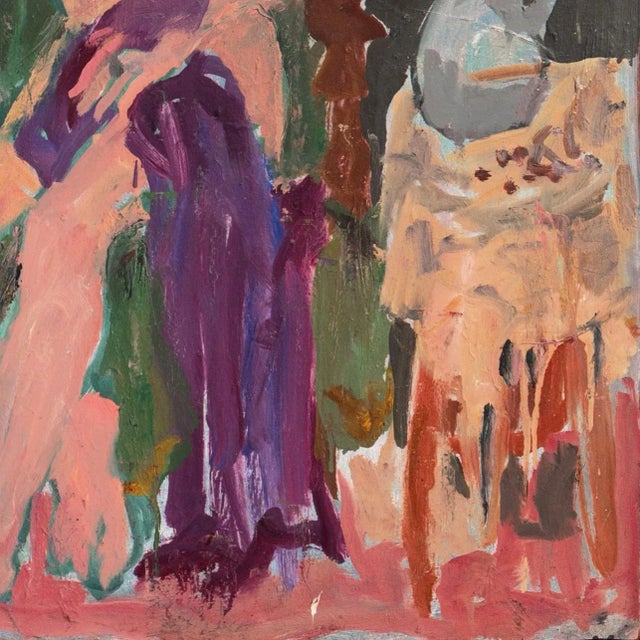 'Seated Nude With Flowers' by Victor Di Gesu, Paris, Louvre, Académie Chaumière, San Francisco Art Association, Los Angeles County Museum of Art For Sale In Monterey, CA - Image 6 of 8