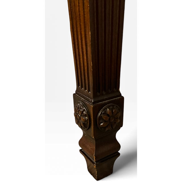 Henkel-Harris Virginia Galleries Federal Inlaid Flame Mahogany Hepplewhite Console Sofa Table For Sale - Image 17 of 18
