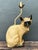 Vintage Glazed Ceramic Siamese Cat Lamp For Sale - Image 11 of 12
