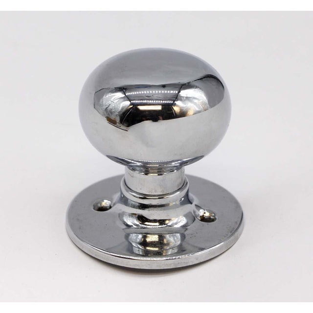 Vintage chrome fixed dummy door knob. Sold in the original box. Made by Sargent & Co. Style number CM2293AS. Priced each....