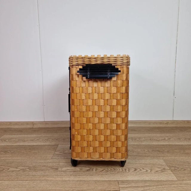 Black Mid-Century Trolley Bar Cabinet, 1960s For Sale - Image 8 of 13