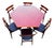Danish Chairs and Table by Ignazio Gardella for Azucena, 1960s, Set of 7 For Sale - Image 9 of 9